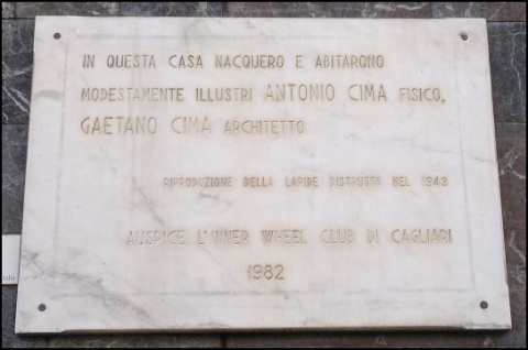 Lapide Commemorativa di Antonio e Gaetano Cima