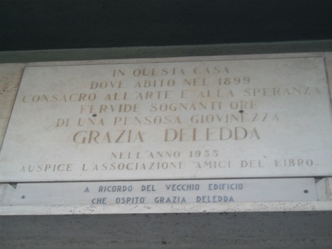 Lapide Commemorativa di Grazia Deledda (3)