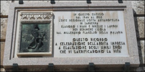 Lapide Commemorativa della Campagna Antimalarica