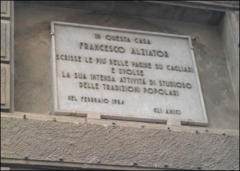 Lapide Commemorativa di Francesco Alziator