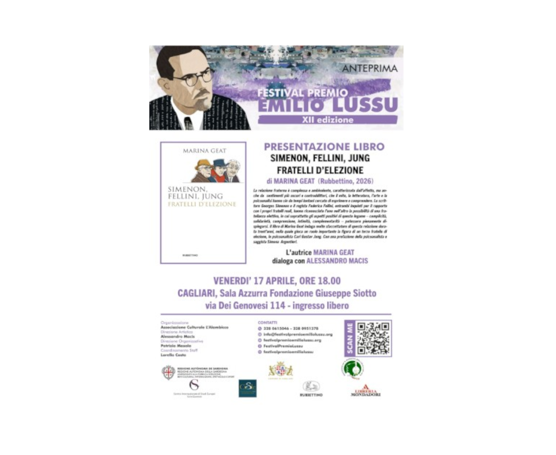 Anteprima XII edizione Festival Premio Emilio Lussu, - Fellini, Jung. Fratelli d’elezione