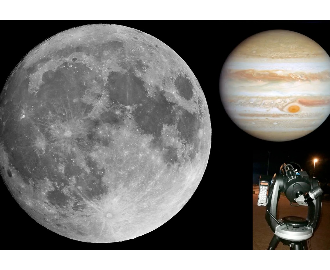 La Notte della Luna e Giove al telescopio