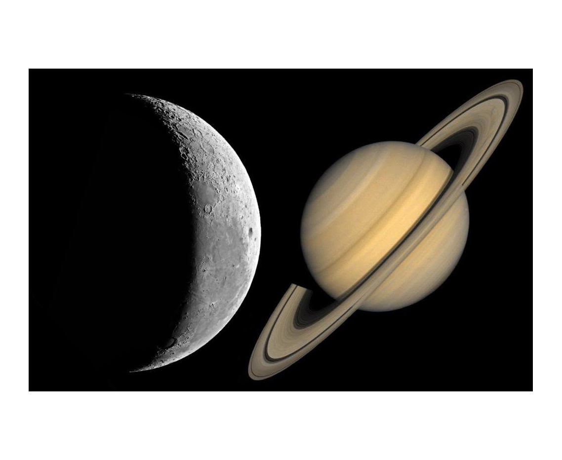 La notte della Luna e Saturno al Telescopio