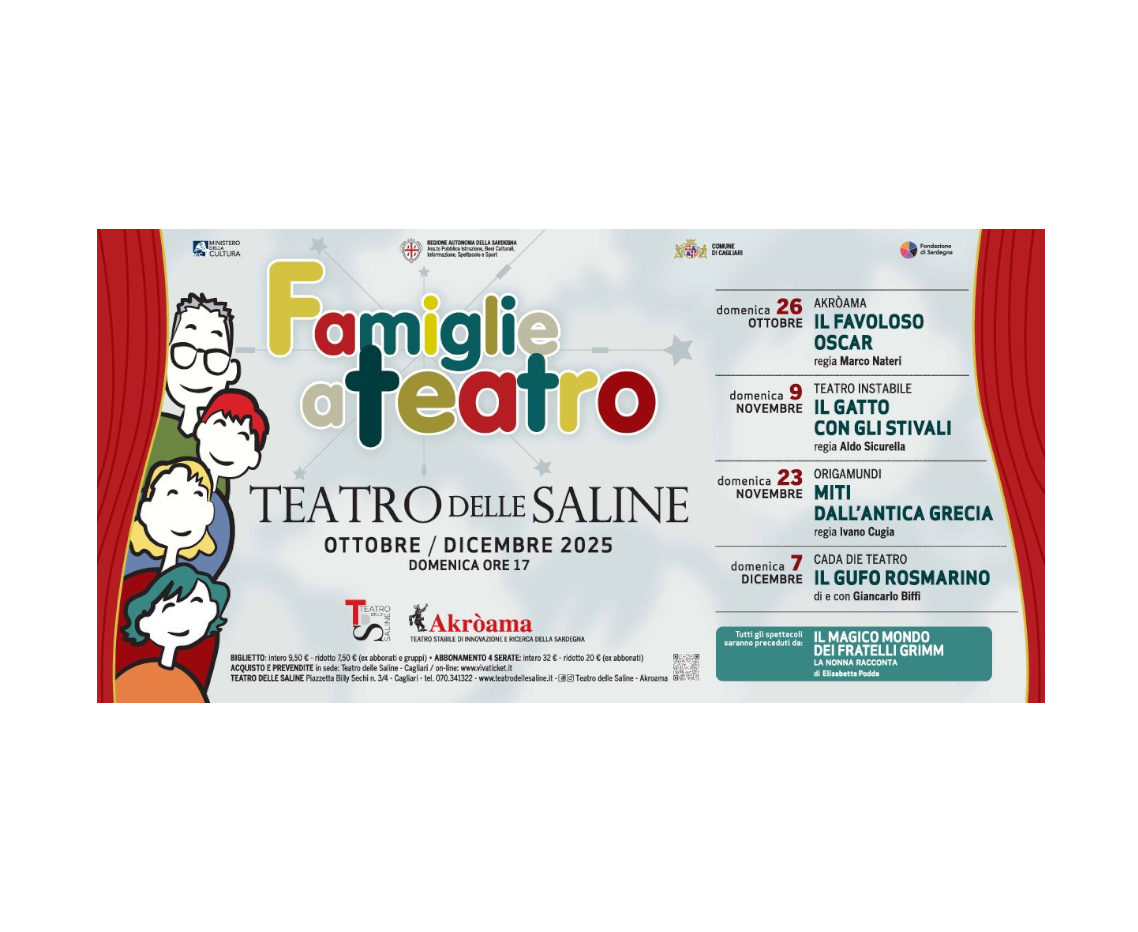 Famiglie a Teatro - Ottobre / Dicembre 2025