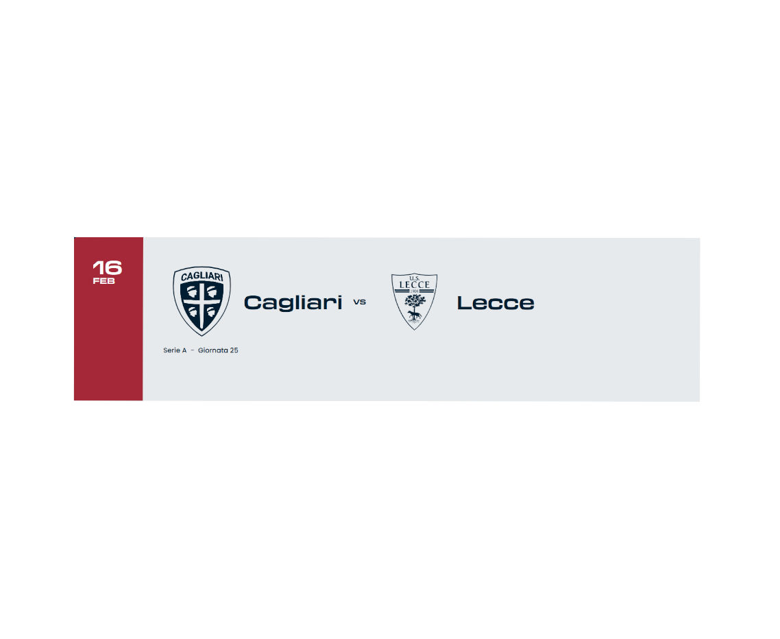 Cagliari - Lecce 25^ Giornata Serie A Enilive