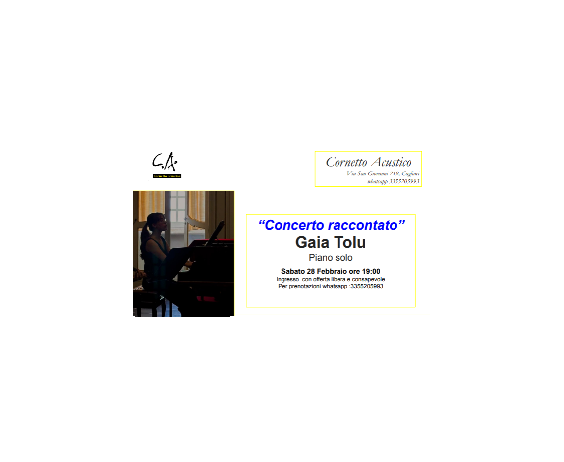 Concerto raccontato - Gaia Tolu