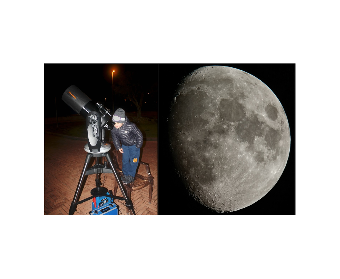 Il laboratorio della Luna - Osservazione al telescopio