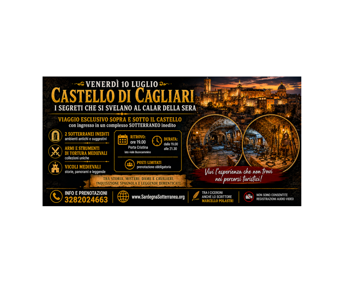 Castello di Cagliari  - I segreti che si svelano al calar della sera