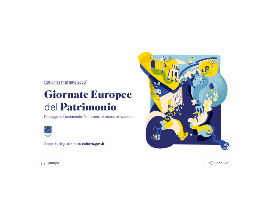 Giornate Europee del Patrimonio 2026