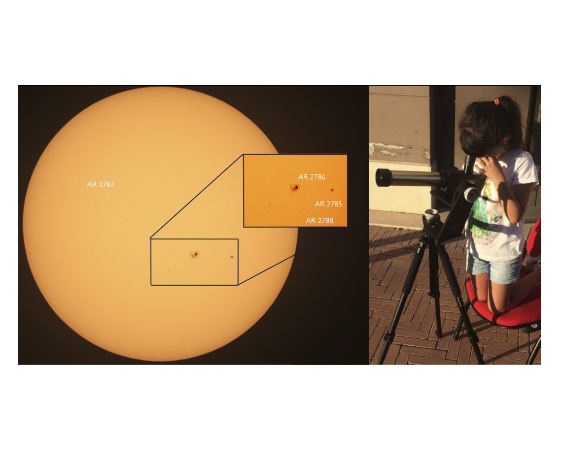 Il Sole la nostra stella  - Osservazione al telescopio