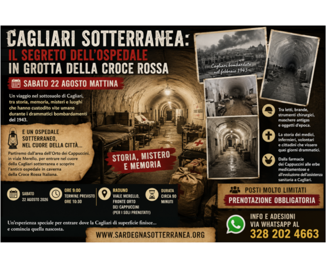 Visita nella Cagliari sotterranea degli ospedali di guerra
