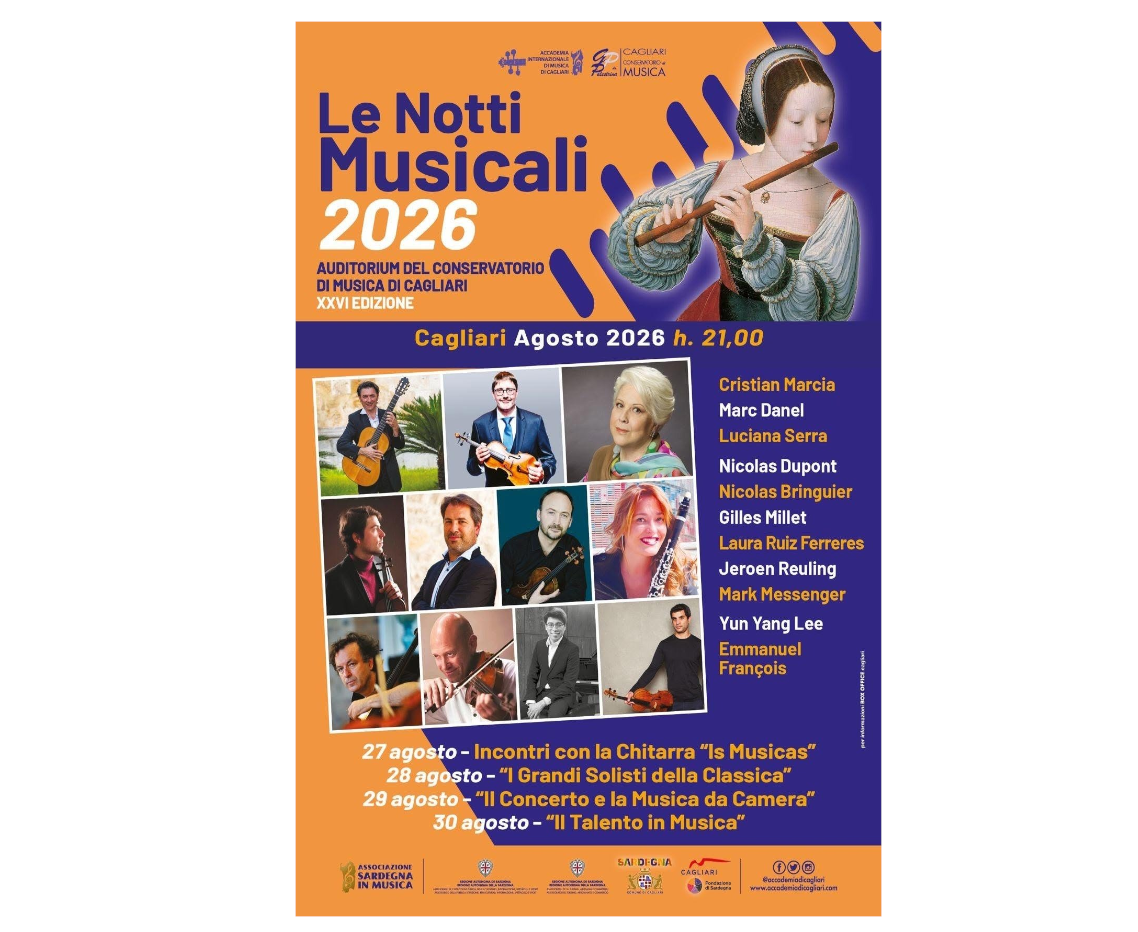 Le Notti Musicali di Cagliari (Nights of Music)- 26th edition