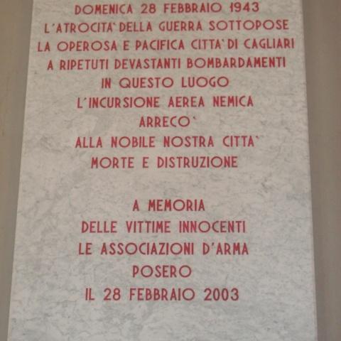 Lapide Commemorativa 28 febbraio 1943