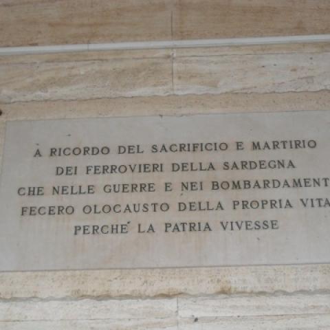 Lapide Commemorativa dei Ferrovieri Caduti