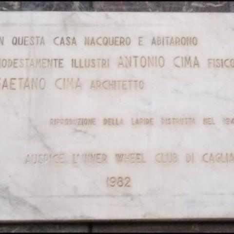 Lapide Commemorativa di Antonio e Gaetano Cima