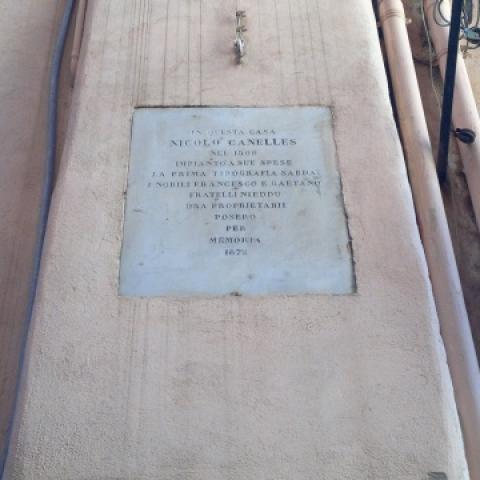 Lapide Commemorativa di Nicolò Canelles